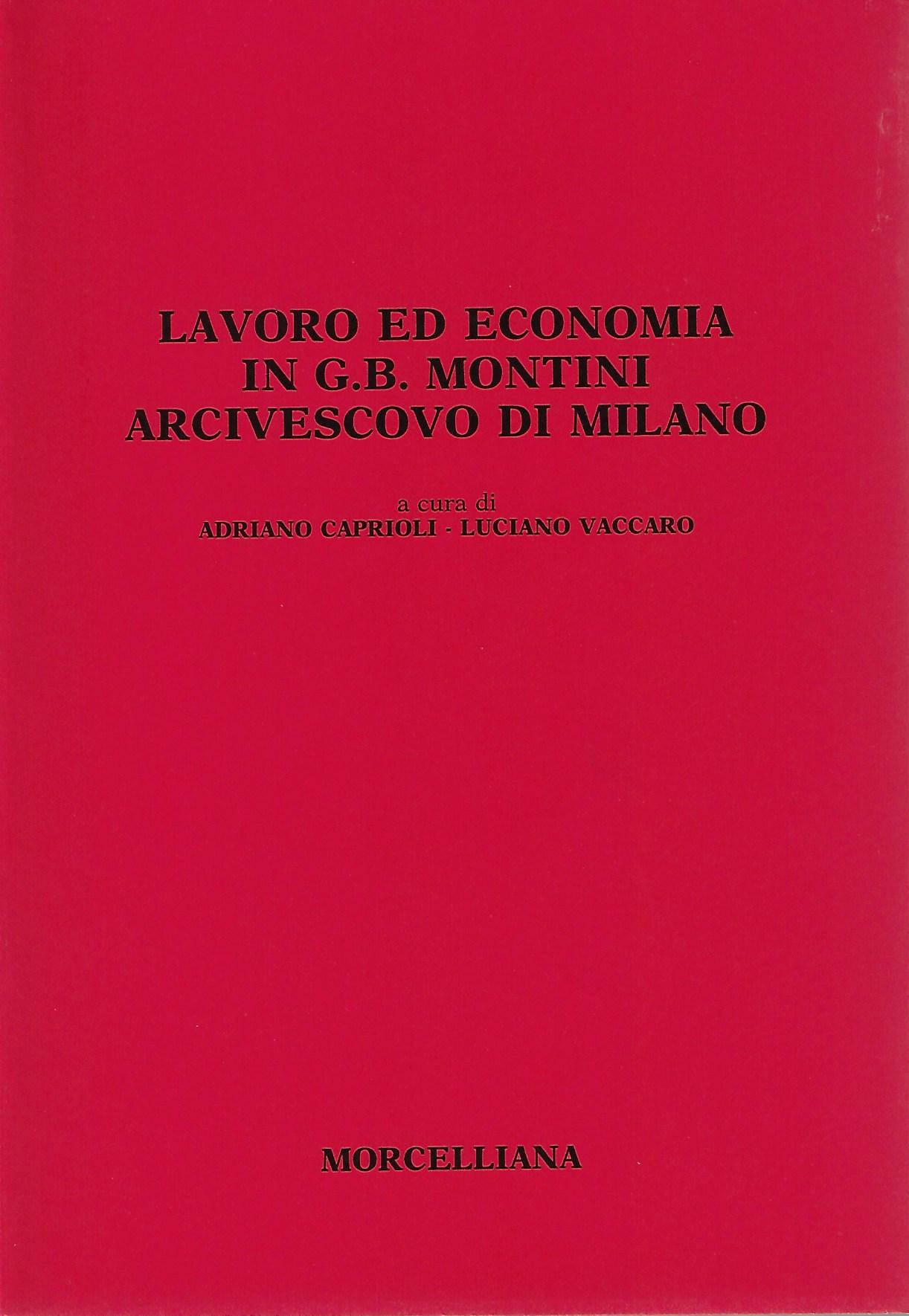 Lavoro ed economia in G.B. Montini arcivescovo di Milano